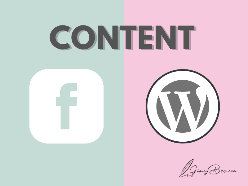 Khác nhau giữa content Facebook và content website